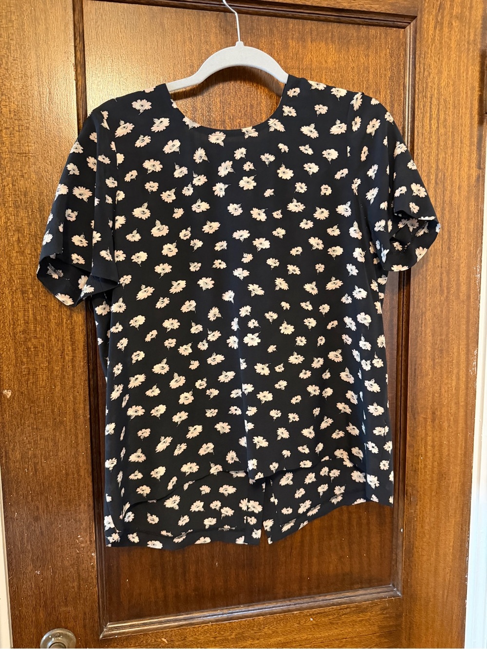 Madewell Black Short-Sleeve Floral Tee